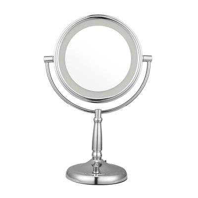 2 Face 1X /5X Double Sided Magnifying Mirror With Lighted 7 Inch