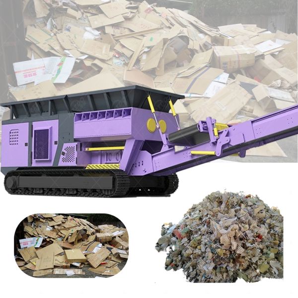 55 Kw Power Tracked Mobile Shredder with High Efficiency Low Energy Consumption and Multifunctional Capabilities