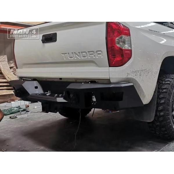 Purple Horn Rolled Steel Rear Bumper For Tundra 2007-2020 Black Back Bumper Guard