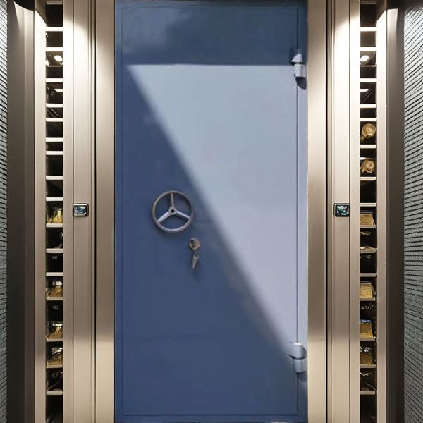 Intelligent Anti Theft Warehouse Metal Doors Custom For Reinforced Concrete Walls