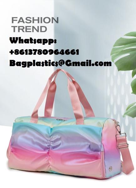 Sports Duffel Travel Bag, Gym Bag With Shoes Compartment,Sports Duffle Bag For Girls,Waterproof Travel Gym Tote Bags For Women,Purple