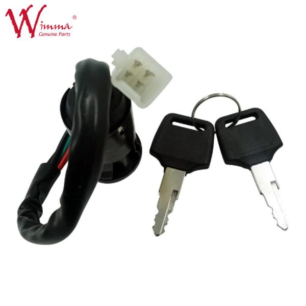 4 pinos Interruptor de ignição de motocicleta universal preto para Honda CG125 com 2 chaves com preço competitivo
