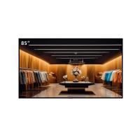 Téléviseurs intelligents 4K commerciaux de 85 pouces, écrans numériques haute performance, fabrication OEM, boîtier métallique + verre trempé 4 mm, remises en vrac