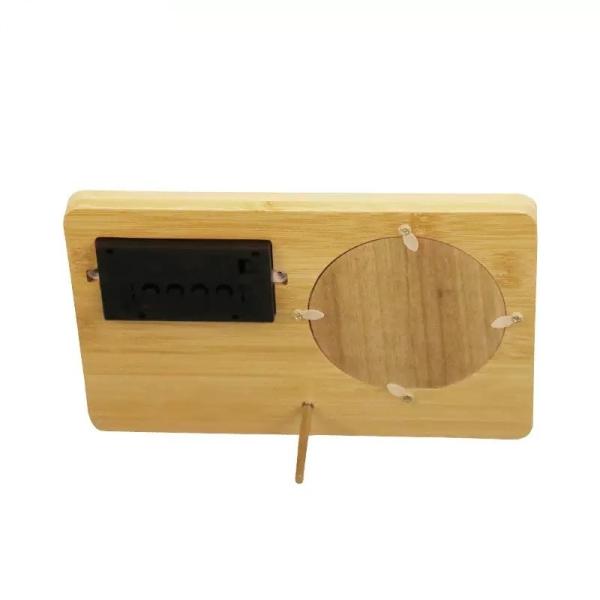 Cadre photo de l'horloge numérique en bois pour l'impression par sublimation