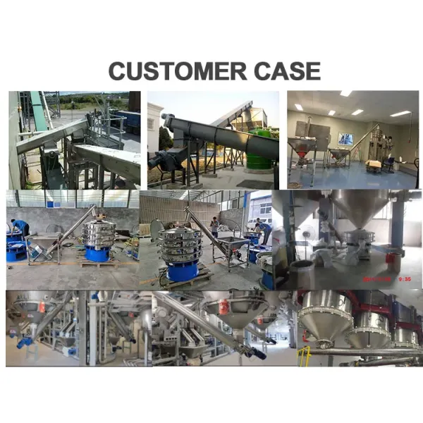 Customized Screw Auger Conveyor Stainless Steel Spiral Screw Conveyor