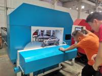 Máquina de perfuração de aço azul de 380 V para grades e corrimões
