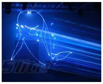 AC100V-250V 50/60Hz Movable 2W Full-Color Animation Waterproof Laser Light for Outdoor