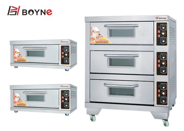 Full Stainless Steel Electric Two Deck Two Tray Oven Digital Temperature Controller