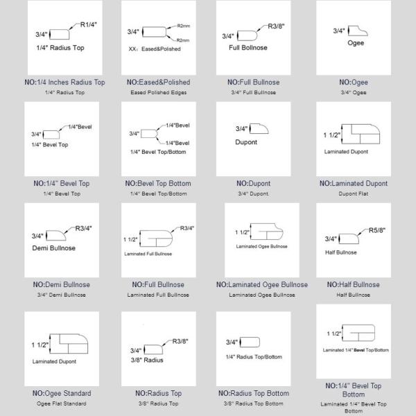 White Granite Countertop Slabs , Granite Wall Tiles 300*600mm 400*400mm Tile Panel Size