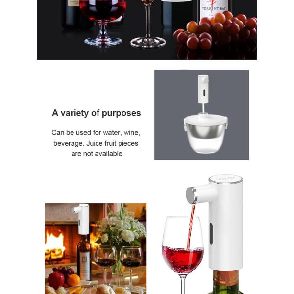 Электрический винный диспенсер 5 В с батареей 500 мАч ABS Силикон 304 из нержавеющей стали