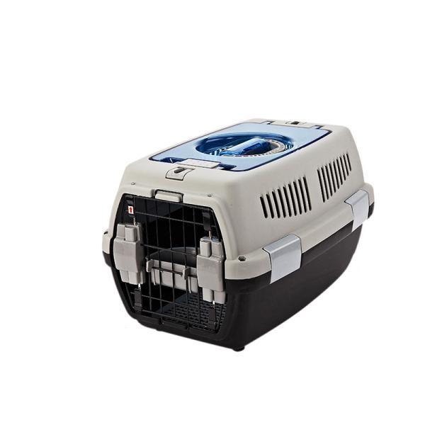 Несущая перемещения ODM OEM клетки перехода кота собаки PP пластиковая с окном в крыше