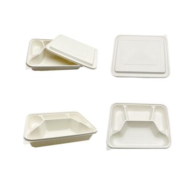 Disposable PLA Sheet For Thermoforming Four Compartment Plates Bagasse Dishes