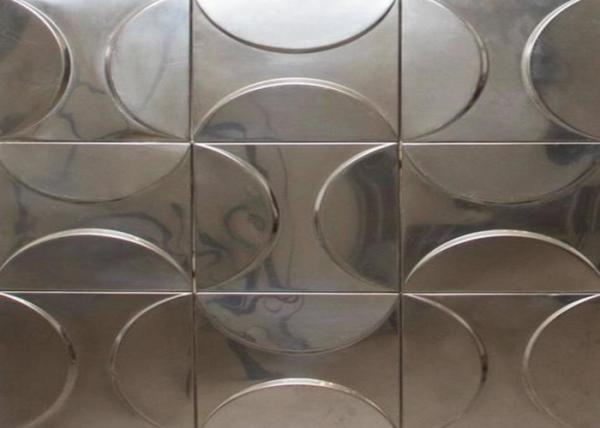 Wear Resistance Decorative Stainless Steel Wall Panels Withstand Molding / Drawing