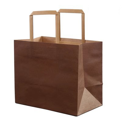 Brown Kraft Paper Custom Sustainable Takeaway Packaging for Takeaway Baked Goods