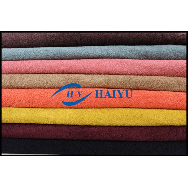 100% polyester warp knitting pearl velour/knitting fabric