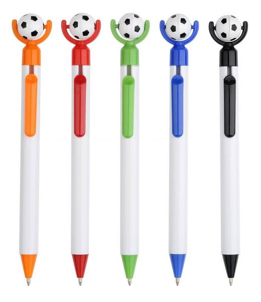 football shape click promotional advertising logo slogan promotion ballpoint pen
