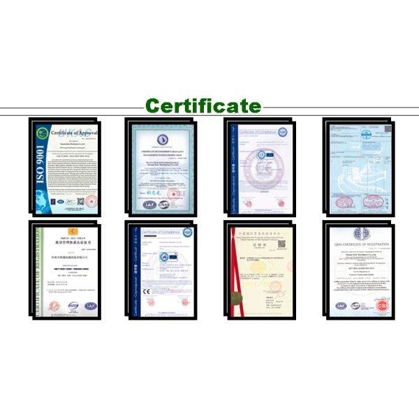 HENAN BEST MACHINERY CO., LTD (BSM) Certifications