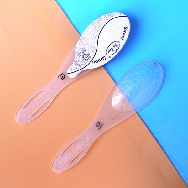 10ml Transparent Honey Spoon Plastic  149*39*11.5mm 4g Weight
