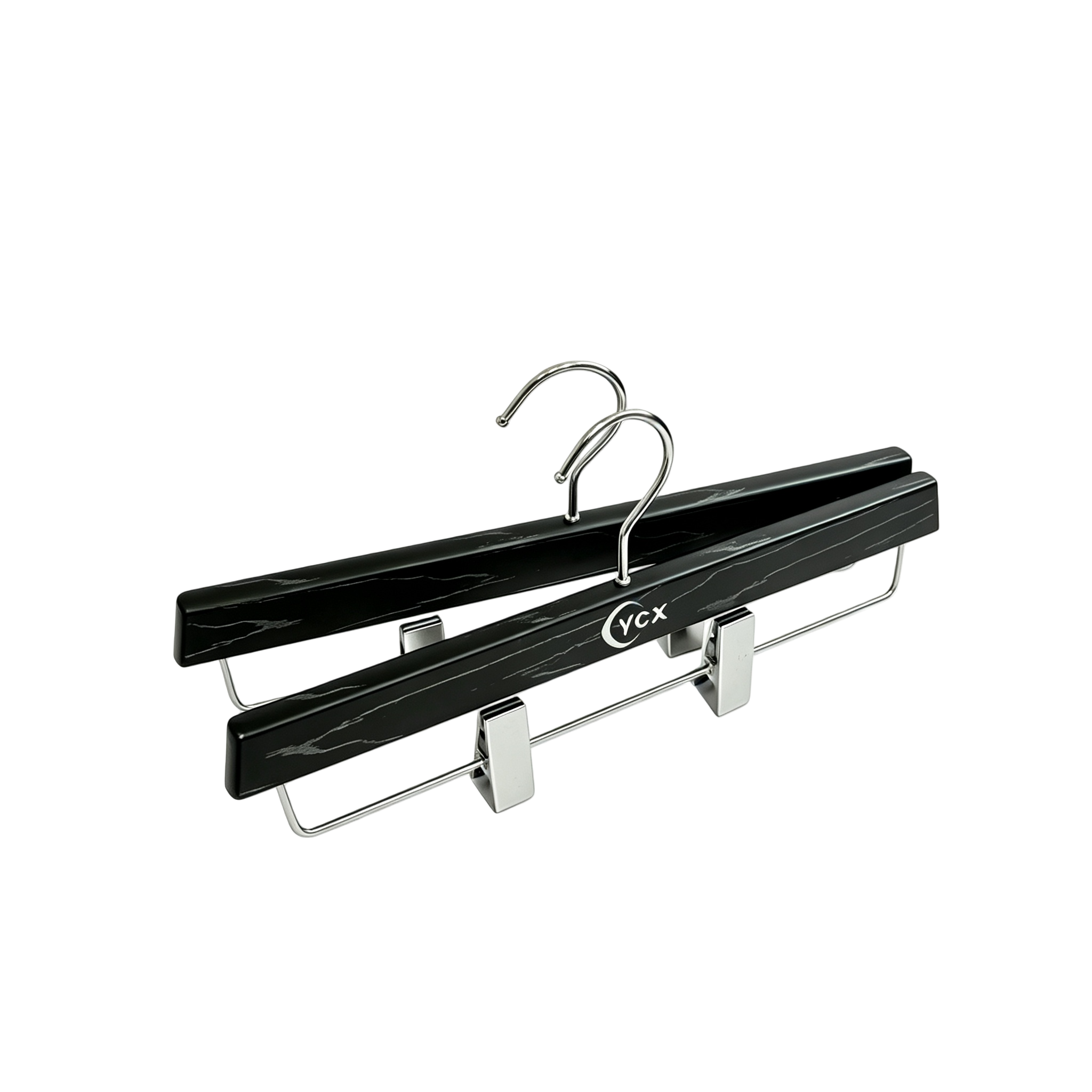 Non-slip ABS material trouser hanger with 37cm length perfect for suits clothing stores and hotels