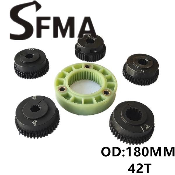 Excavator Parts Spline 180MM 42T Rubber Coupling