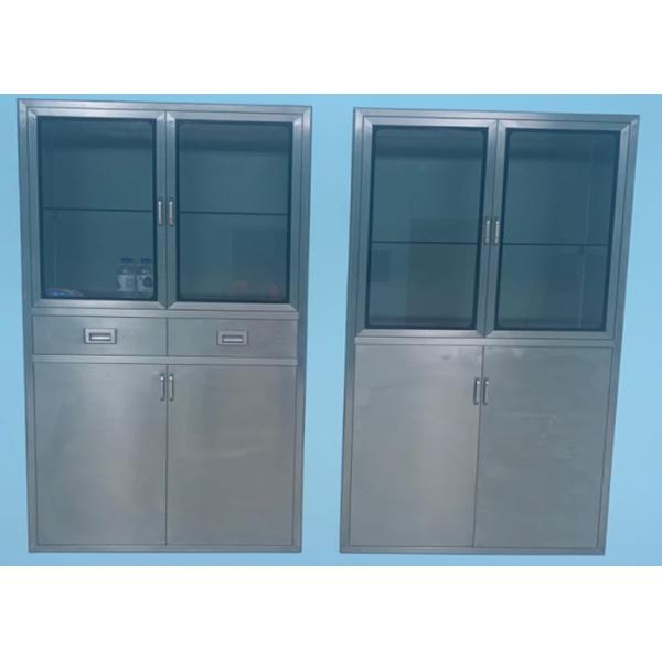 Оборудования чистой комнаты SUS304 утончают снабженный ободком врезанный шкаф медицины