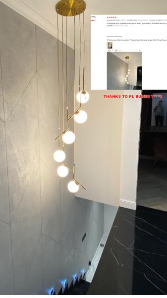 Long Pendant Lamp Modern Nordic Spiral Stair Hanging Light Dining Living Room Hotel Chandelier（WH-NC-69)