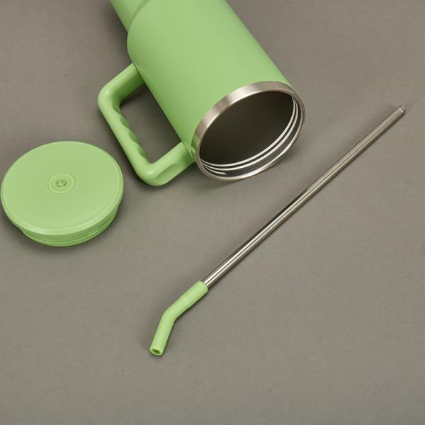 Extintor de 40 oz con mango de acero inoxidable y sello de vacío