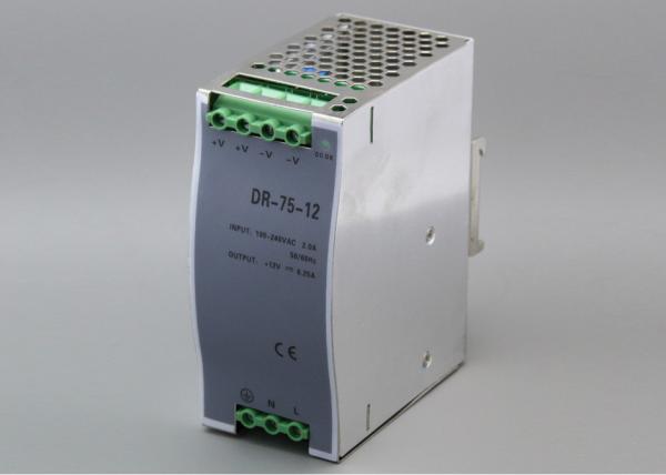 CE DR-75W Din Rail Power Supply 0.55KG Re - power On To Recover