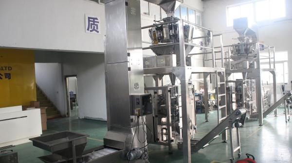 Vertical Powder Filling Line For Granules Product 220V 50Hz Holes Punching