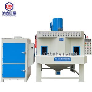 Automatic Sandblasting Machine Turntable Type with 12PCS Boron Cabide Nozzle