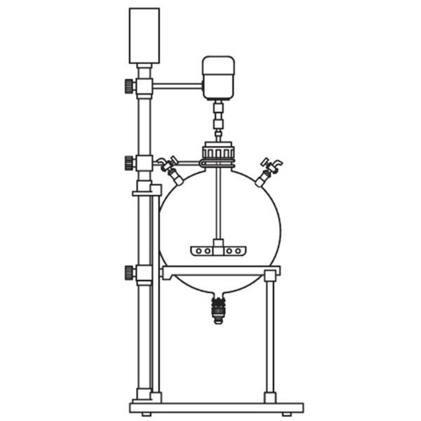 Система вакуумной фильтрации диафрагмы 10L 20L стеклянный жидкостной сепаратор