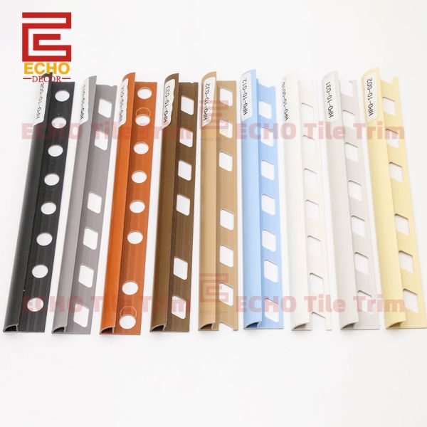 9mm Round Plastic Edge Tile Trim Light Grey Tile Corner Strip 3 8