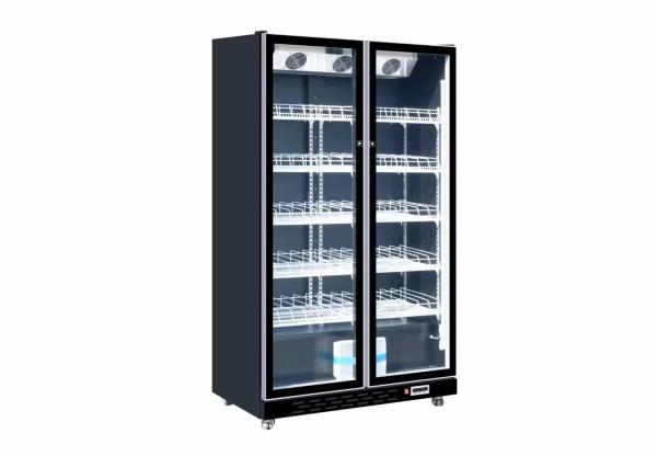 Commercial Glass Door Upright Wine Chiller Soft Drink Display Fridge