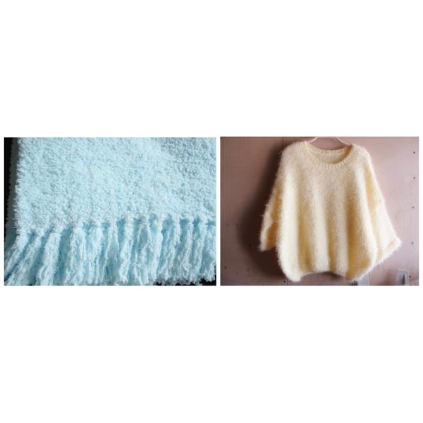 Catégorie de fantaisie chaude confortable du fil 4CM aa de plume de fil à tricoter pour le tricotage à la main