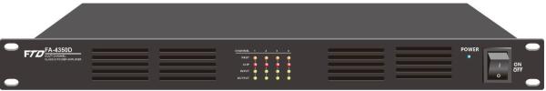 FTD 4*350W 4 Channel Class D Power Amplifiers 1750W Power Consumption