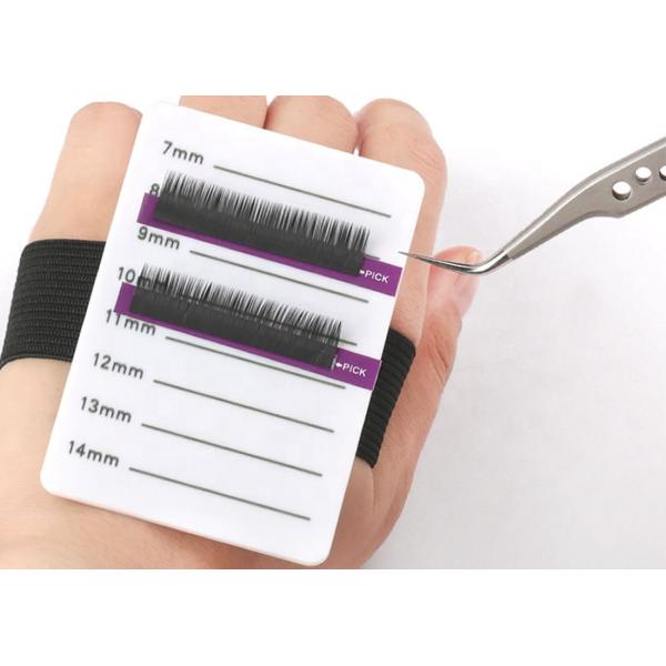 Поднос плетки расширения ресницы акриловый белый с регулируемым эластичным ремнем