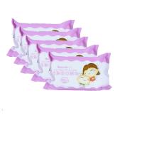 Chiffons humides de l'eau jetable petit paquet 80pcs pur de emballage de Spunlace