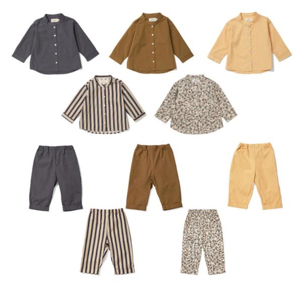 Children'S Outfit Sets Cotton Kids Striped Sets Children'S Casual Printing Sets
