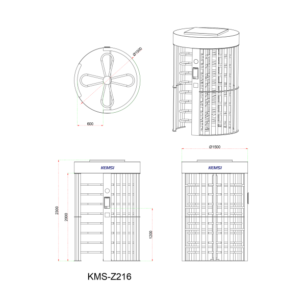 Unmanned Stadium Entrance With Time-Based Charging Facial Recognition And Anti-Tailgating
