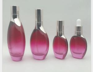 O conta-gotas de vidro oval das garrafas de óleo essencial engarrafa Skincare