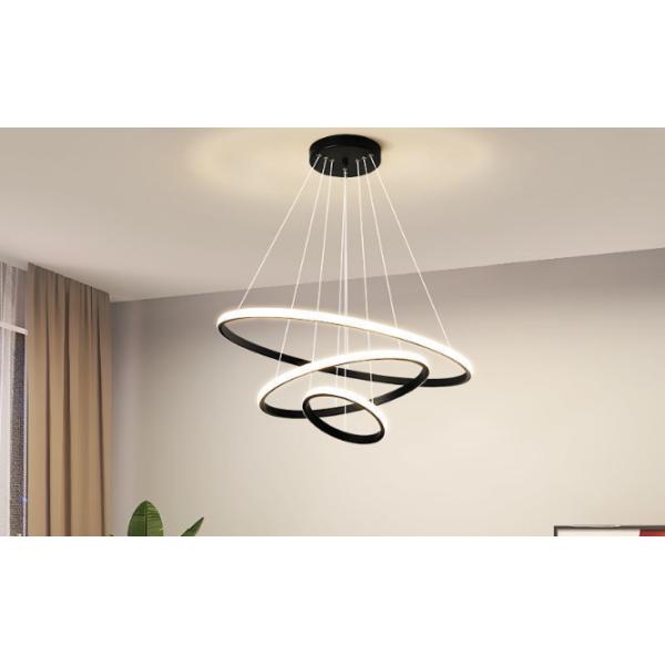 Nordic Glass Wire Pendant Led Light for Modern Kitchen Lighting Fixtures Ceiling Crystal Chandeliers