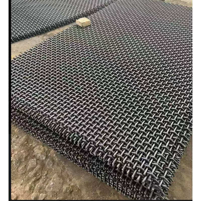 65Mn High Manganese Steel Crimped Wire Mesh with 3.0mm Wire Diameter and 10mm Aperture for Vibrating Screen