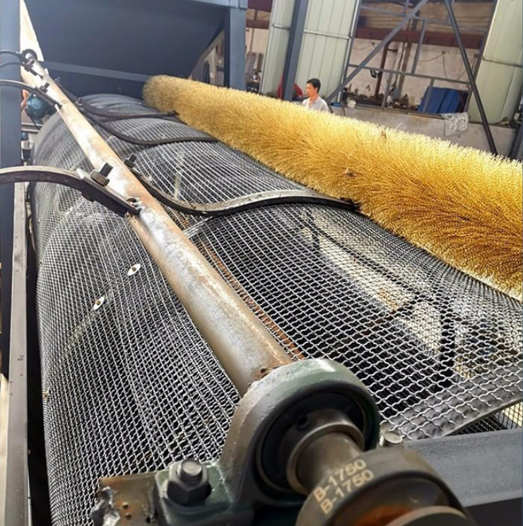 Brush Polishing Rust Removal Grinding for Sand Screening Machine Screen