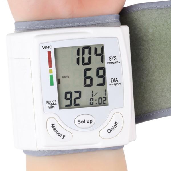Professional Health Care Wrist Portable Digital Automatic Blood Pressure Monitor Household