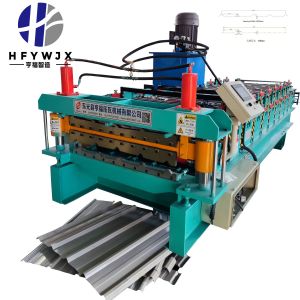 Hydraulic Shearing Double Layer Roll Forming Machine With PLC Control System