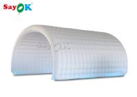 Tente gonflable à dôme Tente gonflable à canal en tissu d'Oxford blanc 6*3*3mH Pour compétition sportive