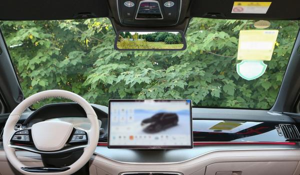 1280x320 Interior Car Mirror Camera 9.35 Inch Touch Electronic Rearview Mirror Recorder