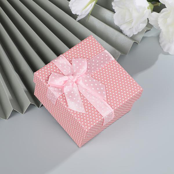 Elegant Purple Polka Dot Watch Gift Box with Silk Ribbon Premium Jewelry Packaging for Luxury Watches