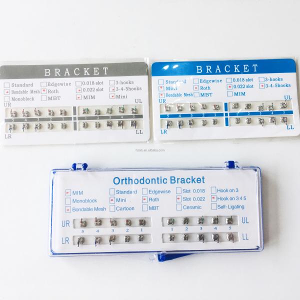 Bondable Mini Roth Orthodontic Bracket 0.018 Double Slot With Hook345