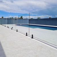 Vidrio de piscina sin marco de diseño de 12 mm de espesor vidrio endurecido